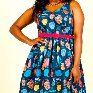 ModCloth Geology Rocks dress with belt—Size 1x